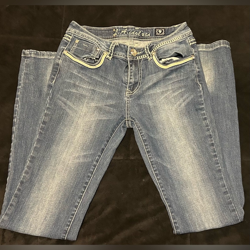 Stylish Blue Denim Jeans LA idol USA